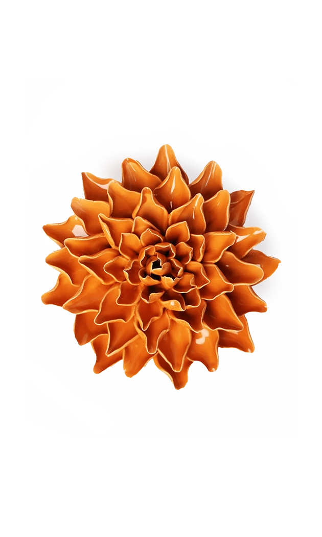 Orange - Autumn Azalea - handmade by Chive Studio Toronto