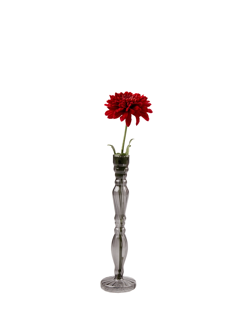 Smoke Glass Modern Flower Vase - Candelabra - handmade by Chive Studio Toronto