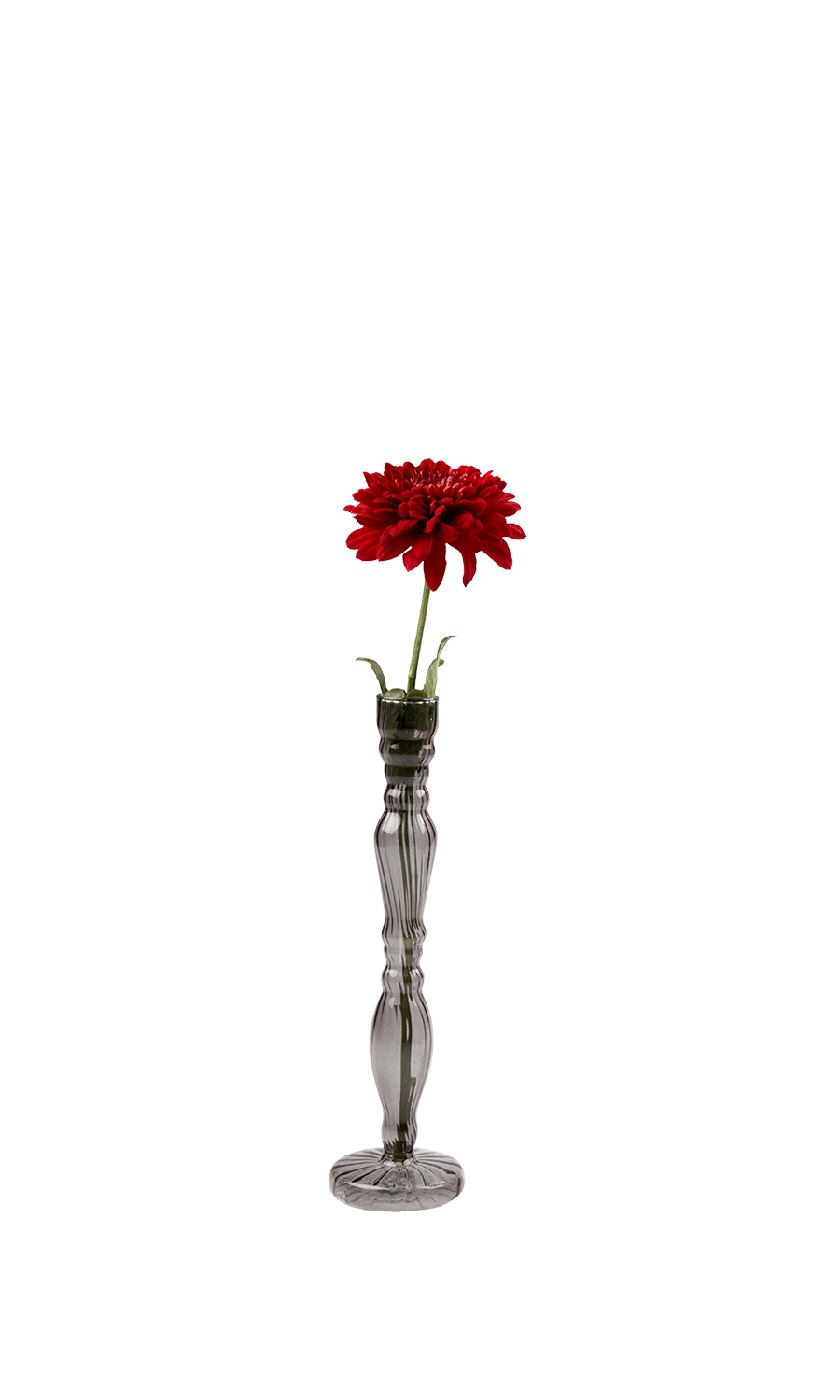 Smoke Glass Modern Flower Vase - Candelabra - handmade by Chive Studio Toronto