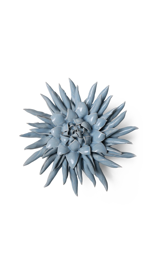 Blue - Flower - handmade by Chive Studio Toronto