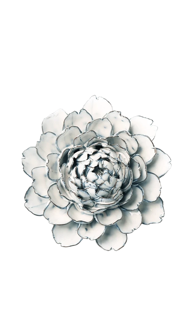 Blue White - Hermione Peony - handmade by Chive Studio Toronto