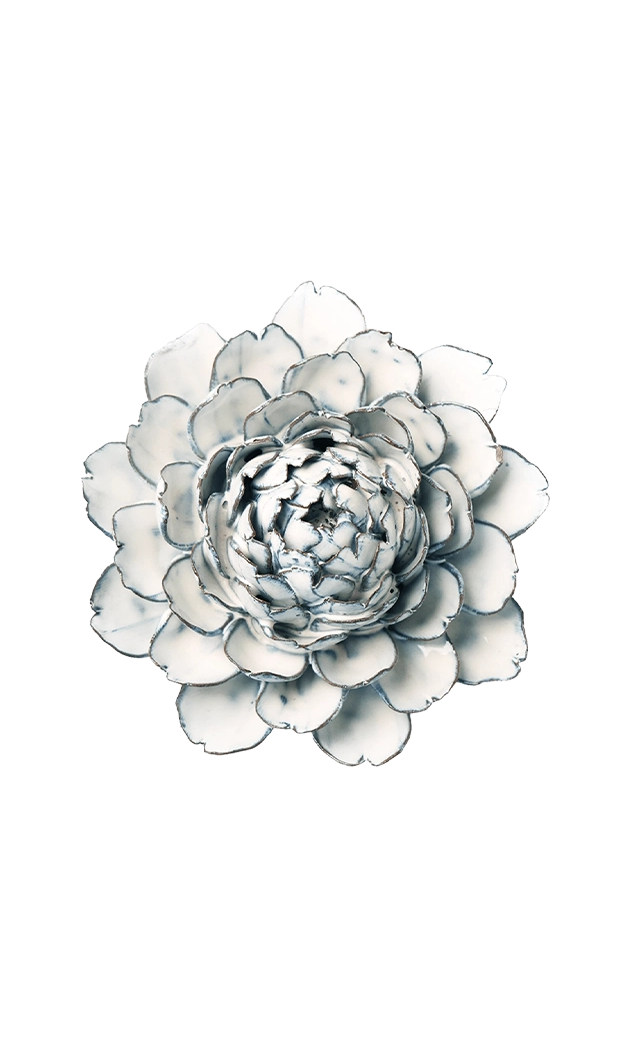 Blue White - Hermione Peony - handmade by Chive Studio Toronto