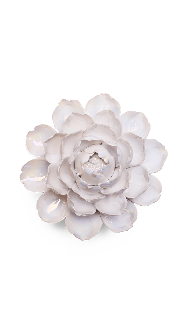 Pearlescent White - Mofo Flower - handmade by Chive Studio Toronto