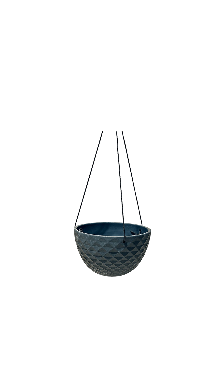 Black Porcelain Modern Hanging Planter - Mofo - handmade by Chive Studio Toronto