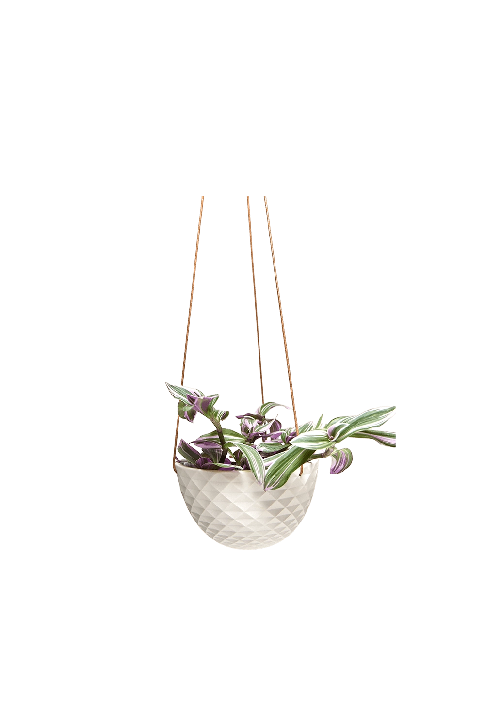 Blue Grey Porcelain Modern Hanging Planter - Mofo - handmade by Chive Studio Toronto