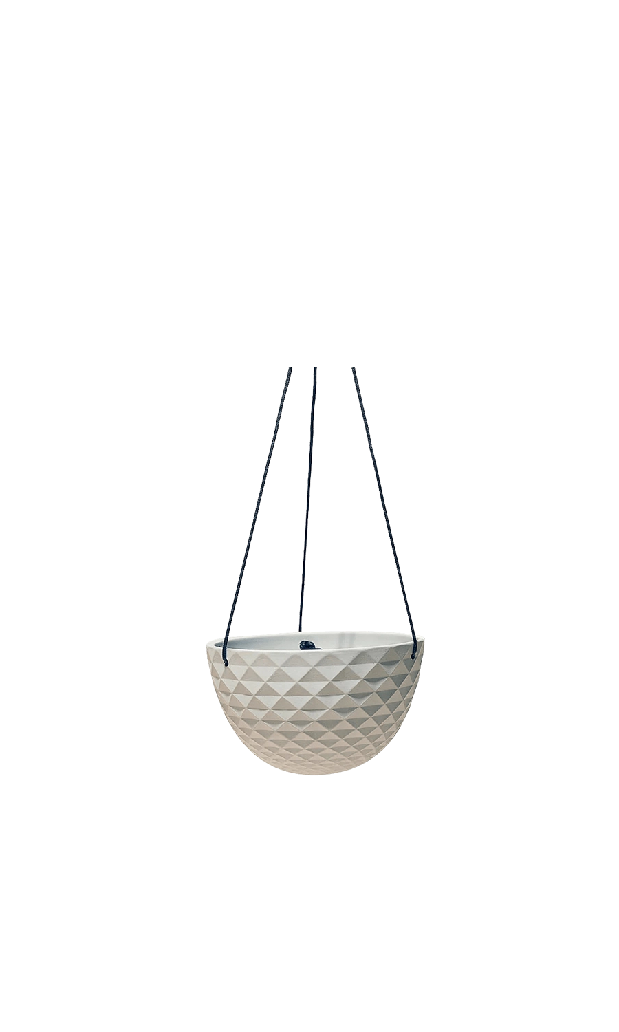 Light Grey Porcelain Modern Hanging Planter - Mofo - handmade by Chive Studio Toronto