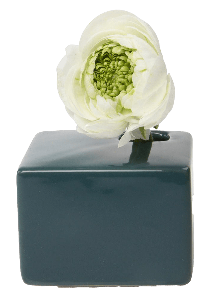 Cube Ceramic Flower Vase - Chive Ceramics Studio - Vases - Chive US