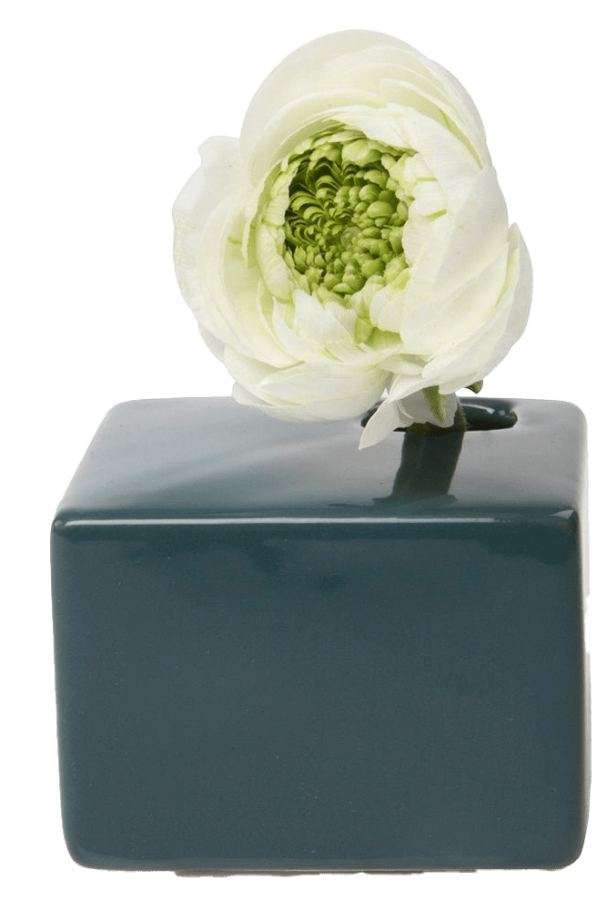 Cube Ceramic Flower Vase - Chive Ceramics Studio - Vases - Chive US