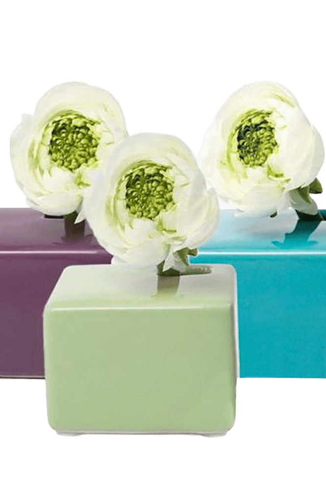 Cube Ceramic Flower Vase - Chive Ceramics Studio - Vases - Chive US