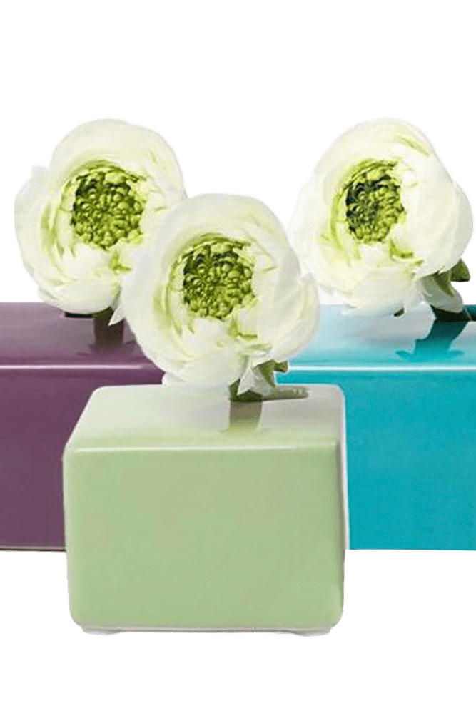 Cube Ceramic Flower Vase - Chive Ceramics Studio - Vases - Chive US