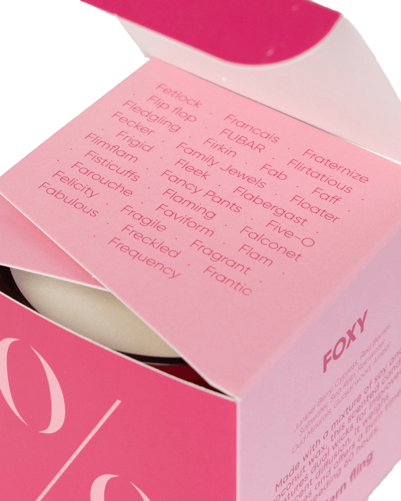 Foxy - Coconut & Soy Wax Blend Candle - Chive Ceramics Studio - Candles - Chive Ceramics Studio