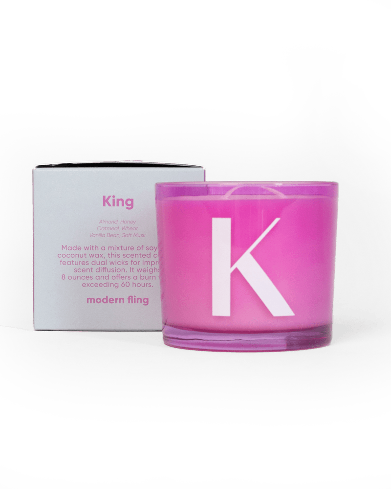 King - Coconut & Soy Wax Blend Candle - Chive Ceramics Studio - Candles - Chive Ceramics Studio