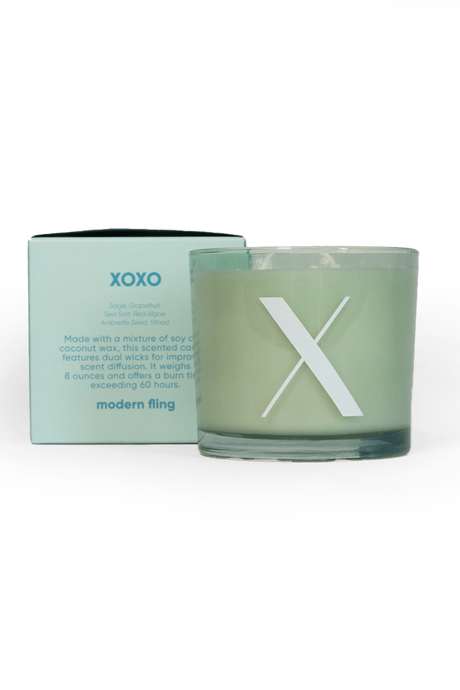 XOXO - Coconut & Soy Wax Blend Candle - Chive Ceramics Studio - Candles - Chive Ceramics Studio