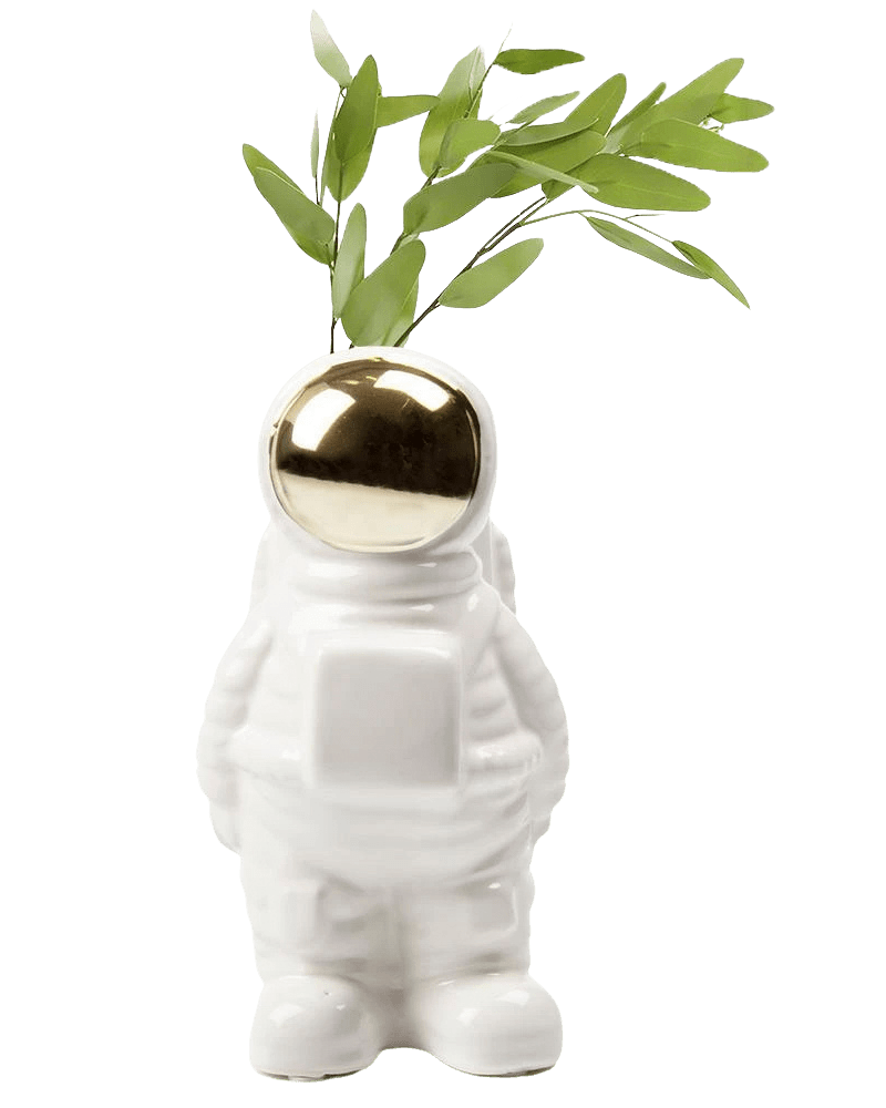 Astronaut Ceramic Unique Flower Vase - Chive Ceramics Studio - Vases - Chive Ceramics Studio