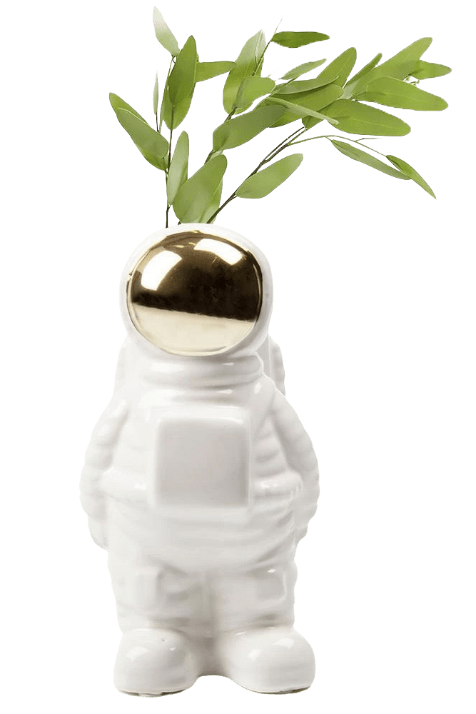 Astronaut Unique Ceramic Flower Vase - Chive Ceramics Studio - Vases - Chive Ceramics Studio