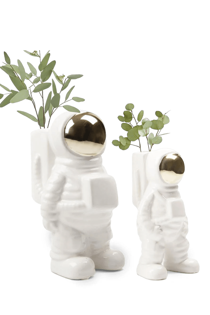 Astronaut Ceramic Unique Flower Vase - Chive Ceramics Studio - Vases - Chive Ceramics Studio