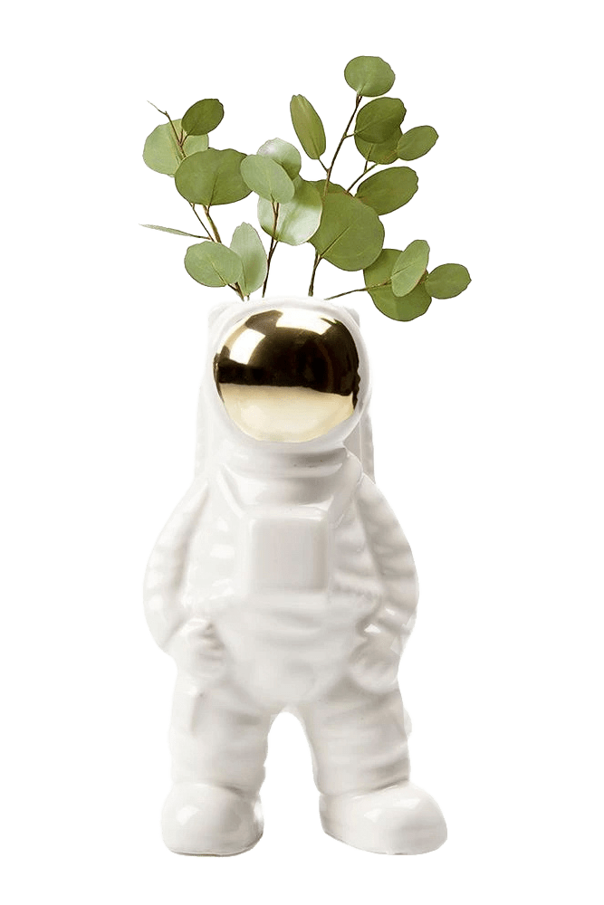 Astronaut Ceramic Unique Flower Vase - Chive Ceramics Studio - Vases - Chive Ceramics Studio