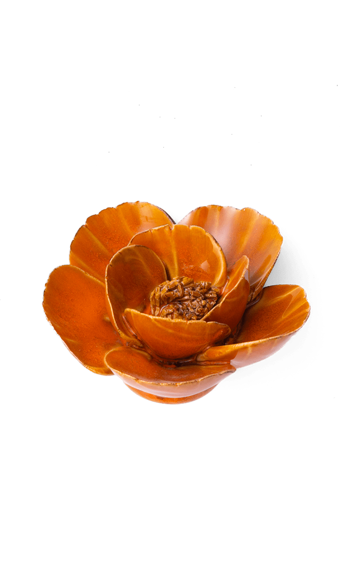 August Birth Flower - Poppy - Chive Ceramics Studio - Ceramic Flowers - Chive Ceramics Studio
