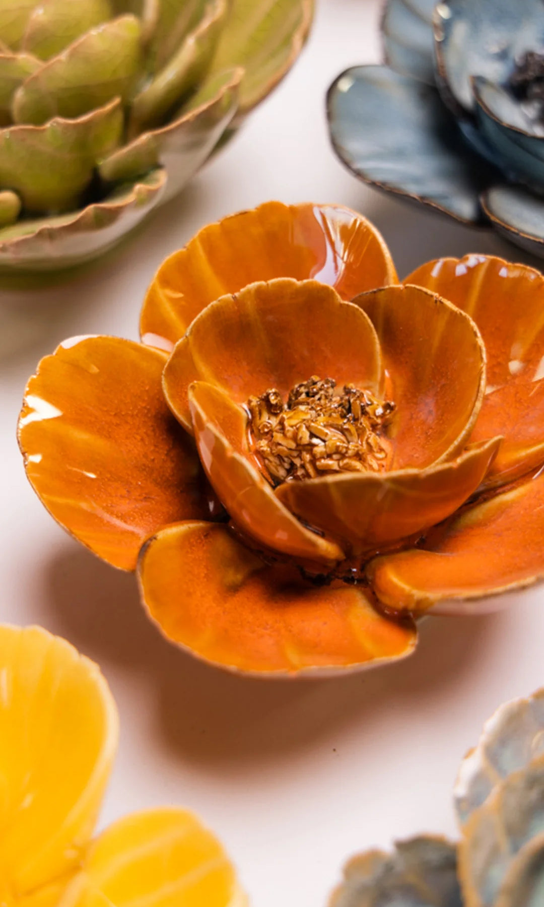 August Birth Flower - Poppy - Chive Ceramics Studio - Ceramic Flowers - Chive Ceramics Studio