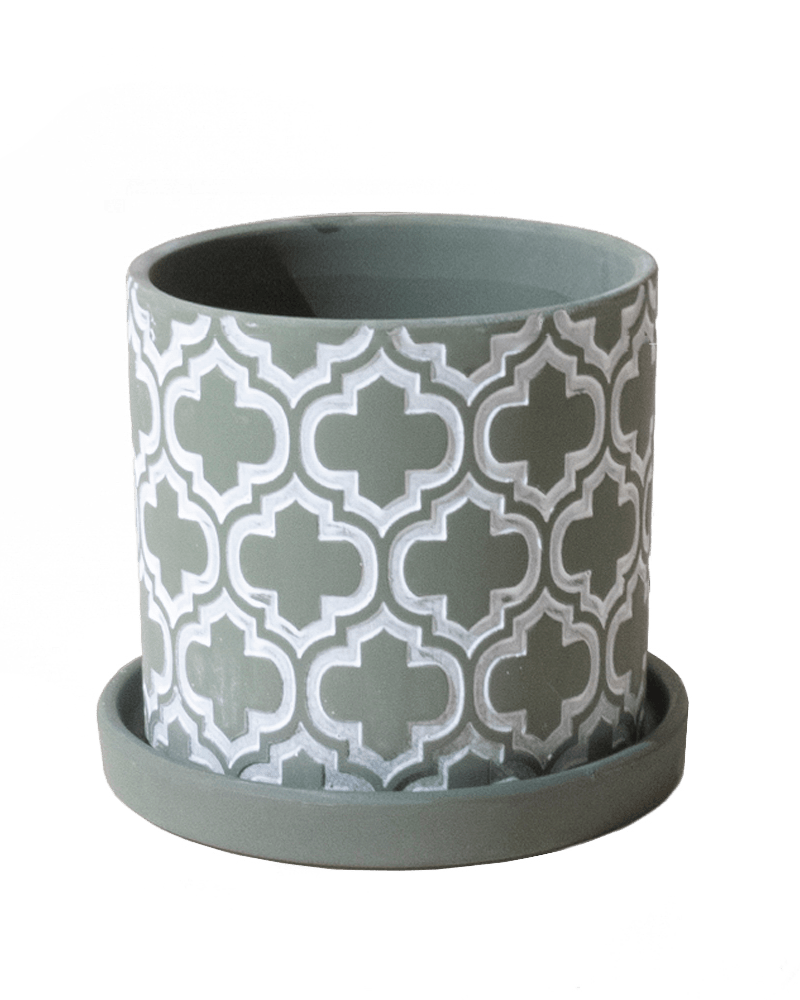 Balter Ceramic Pot And Saucer Set - Chive Ceramics Studio - Pots - Chive Ceramics Studio