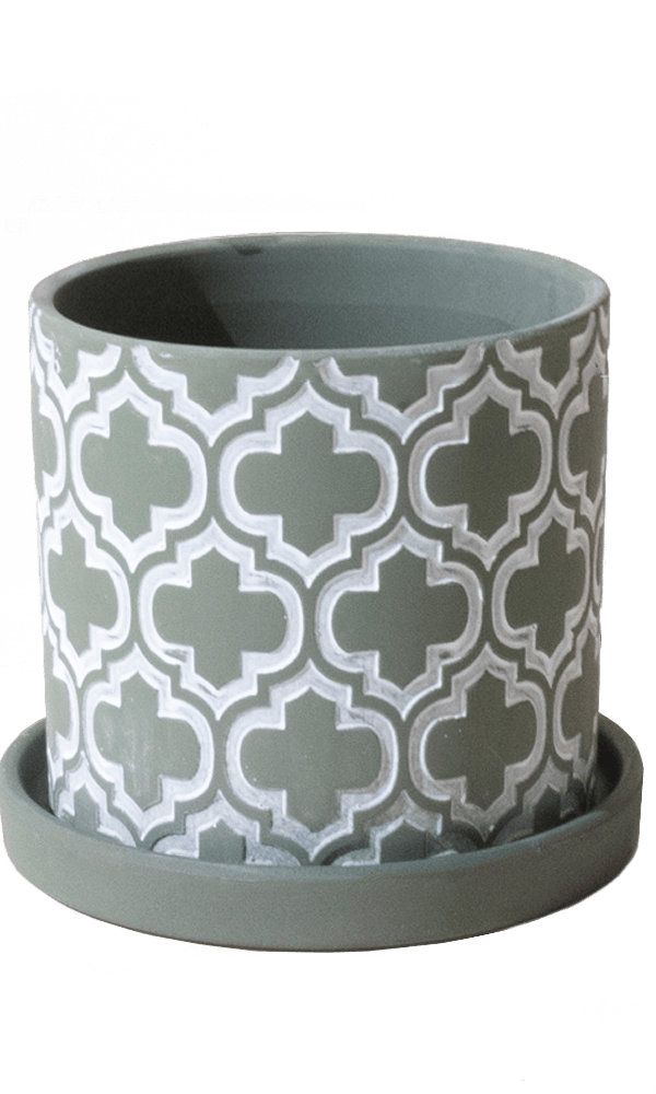 Balter Ceramic Pot And Saucer Set - Chive Ceramics Studio - Pots - Chive Ceramics Studio