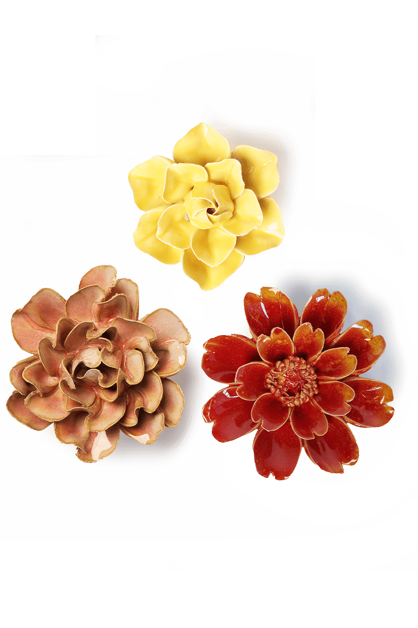 Ceramic Birth Flower Collection - Spring - Chive Ceramics Studio - Ceramic Flowers - Chive Ceramics Studio