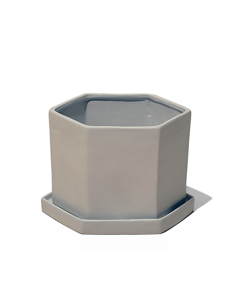 Hexi Porcelain Pot With Drainage Hole - Chive Ceramics Studio - Pots - Chive Ceramics Studio