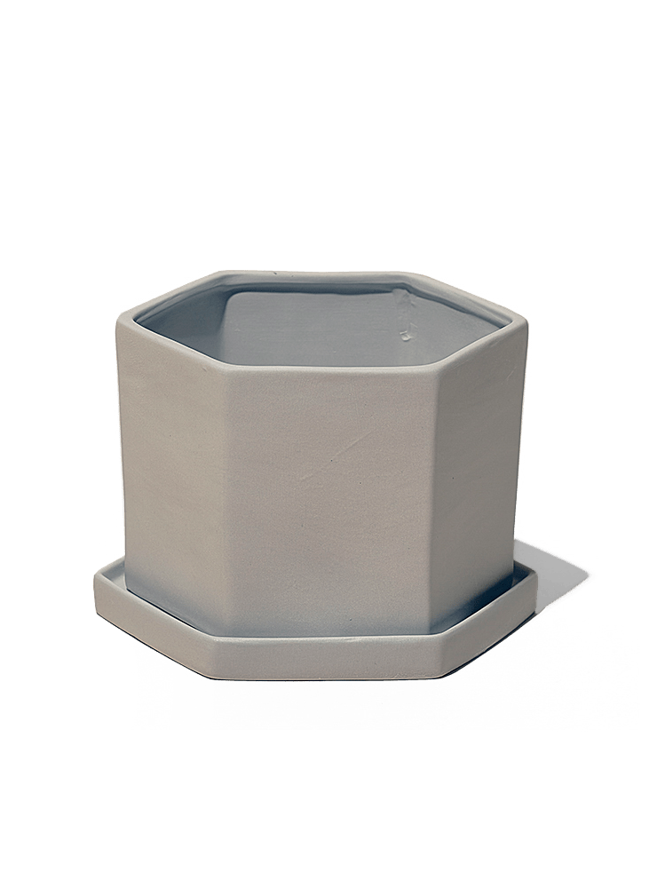 Hexi Porcelain Pot With Drainage Hole - Chive Ceramics Studio - Pots - Chive Ceramics Studio