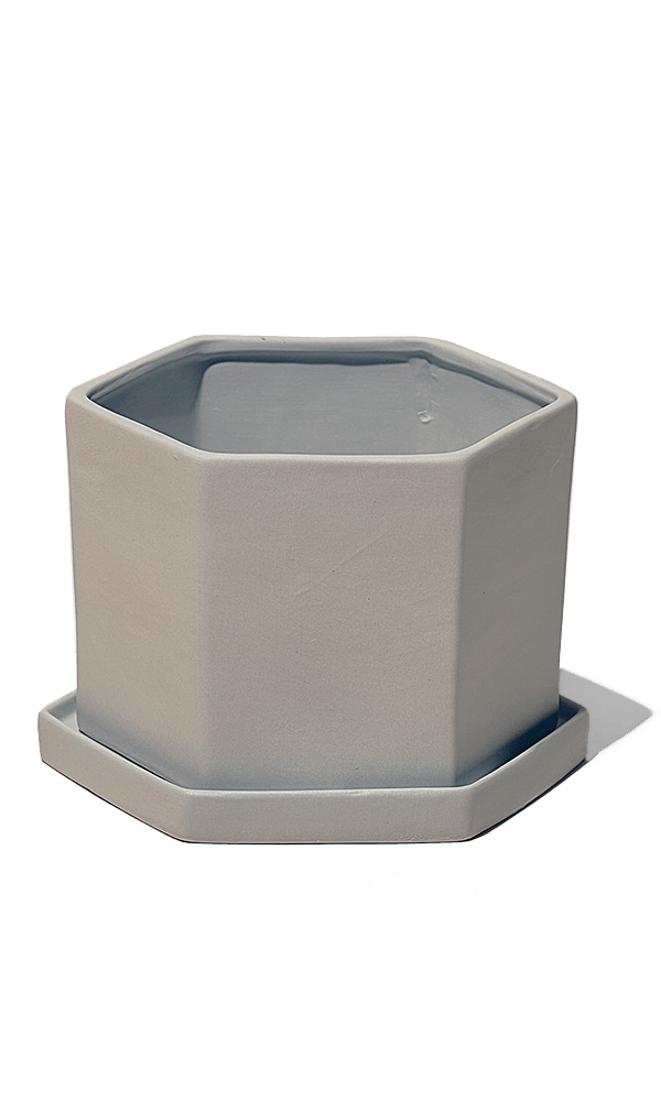 Hexi Porcelain Pot With Drainage Hole - Chive Ceramics Studio - Pots - Chive Ceramics Studio