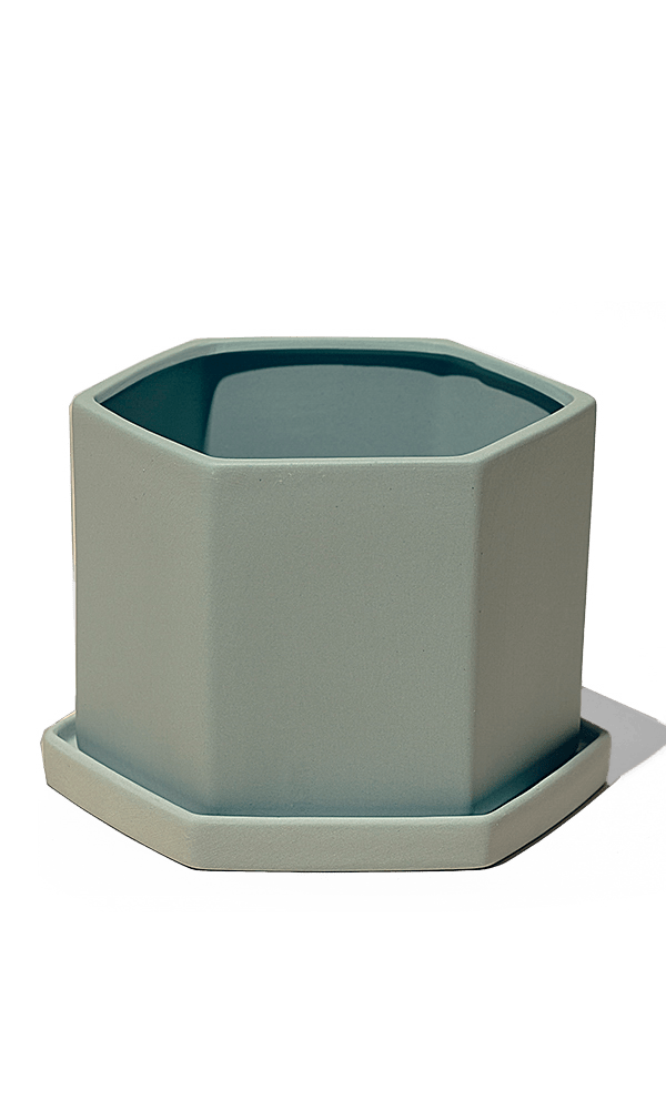 Hexi Porcelain Pot With Drainage Hole - Chive Ceramics Studio - Pots - Chive Ceramics Studio