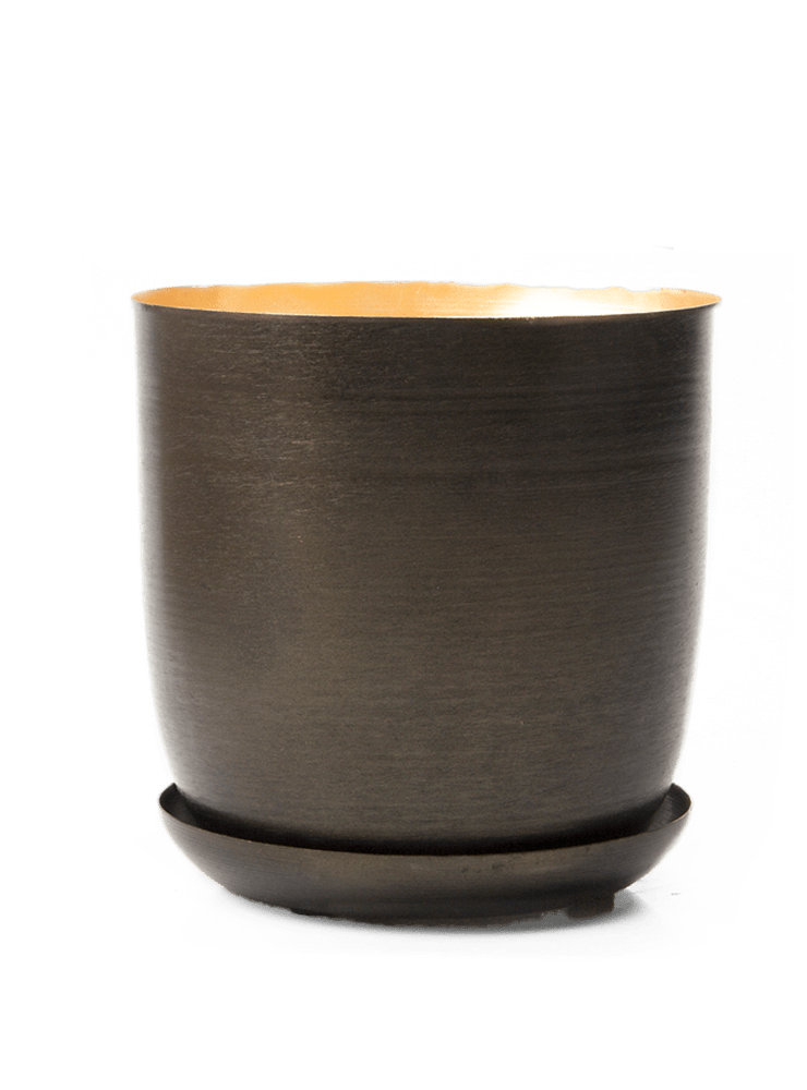 Joe Metal Pot With Drainage Hole - Chive Ceramics Studio - Pots - Chive US