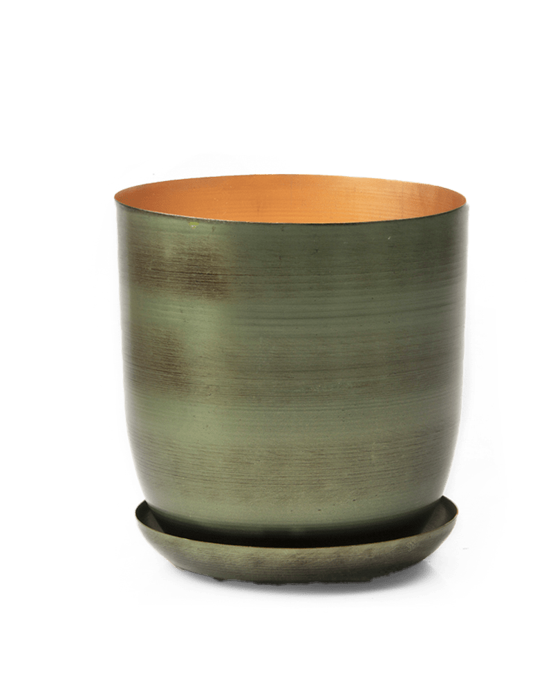 Joe Metal Pot With Drainage Hole - Chive Ceramics Studio - Pots - Chive US