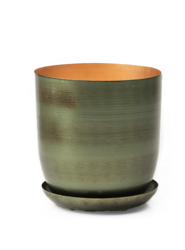 Joe Metal Pot With Drainage Hole - Chive Ceramics Studio - Pots - Chive US