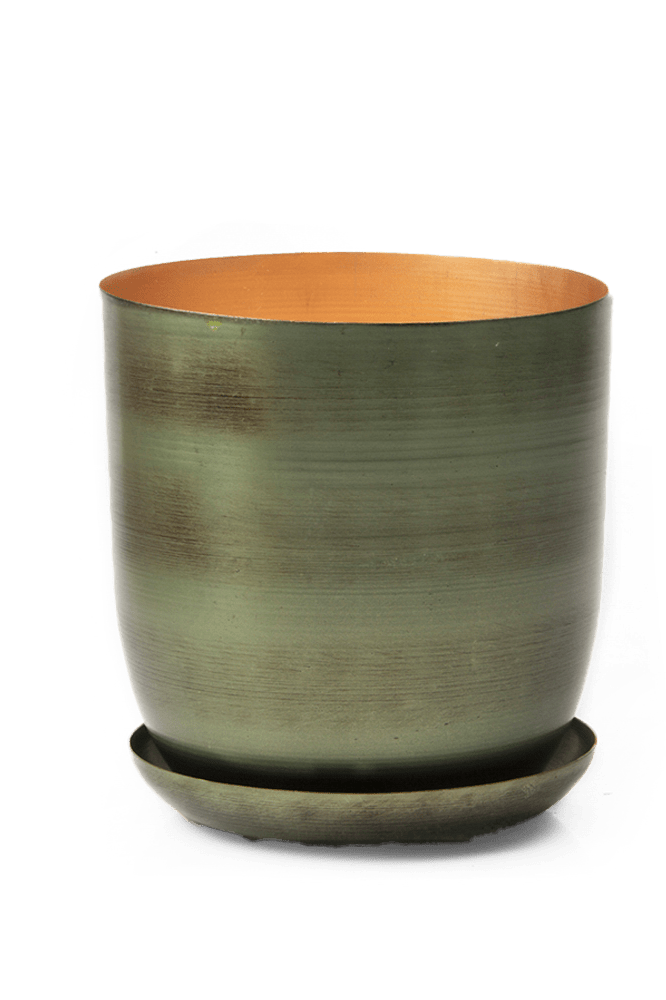 Joe Metal Pot With Drainage Hole - Chive Ceramics Studio - Pots - Chive US