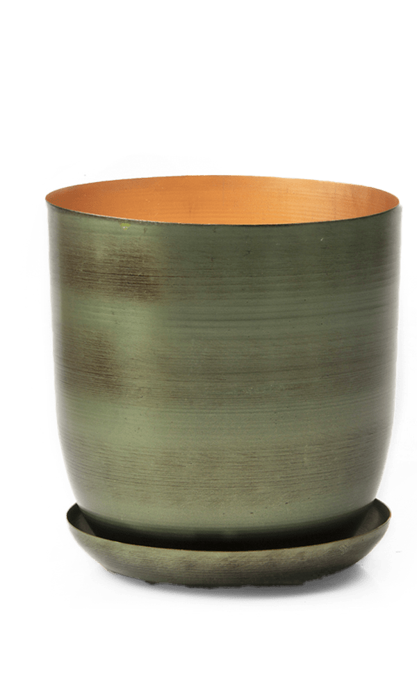 Joe Metal Pot With Drainage Hole - Chive Ceramics Studio - Pots - Chive US