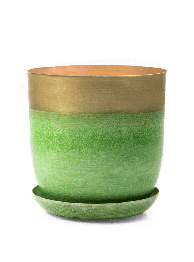 Joe Metal Pot With Drainage Hole - Chive Ceramics Studio - Pots - Chive US