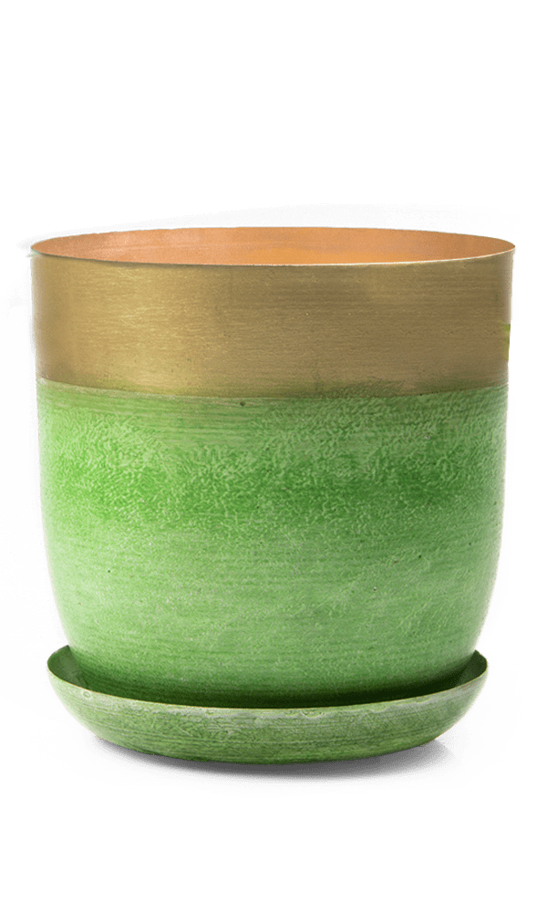 Joe Metal Pot With Drainage Hole - Chive Ceramics Studio - Pots - Chive US