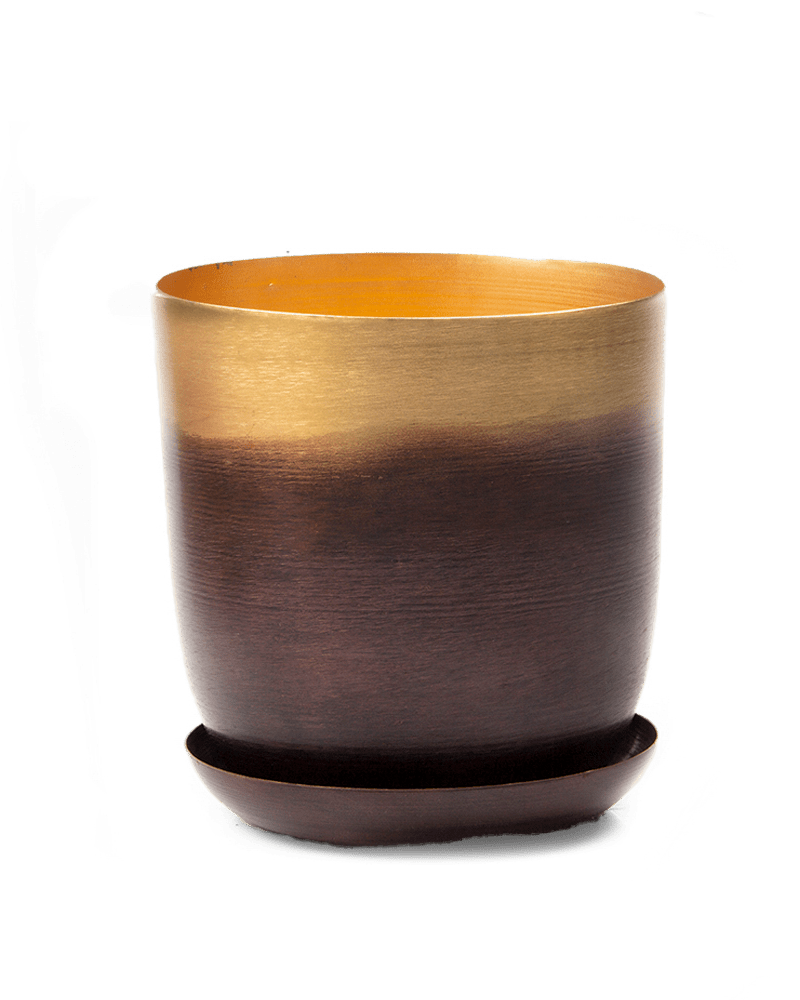 Joe Metal Pot With Drainage Hole - Chive Ceramics Studio - Pots - Chive US