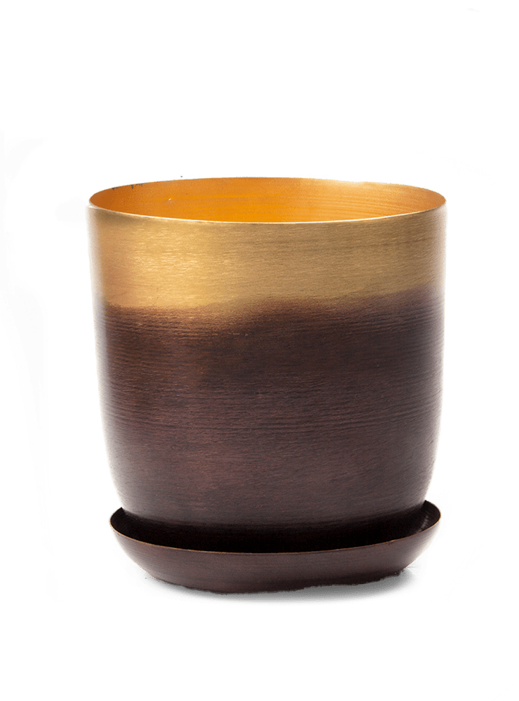 Joe Metal Pot With Drainage Hole - Chive Ceramics Studio - Pots - Chive US