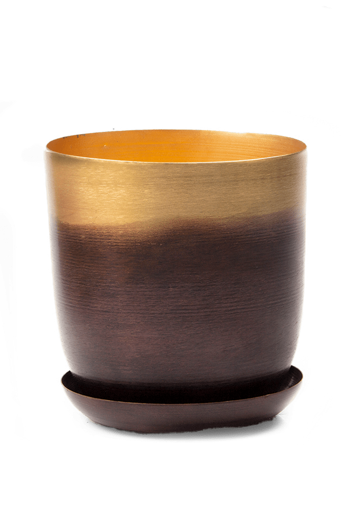 Joe Metal Pot With Drainage Hole - Chive Ceramics Studio - Pots - Chive US