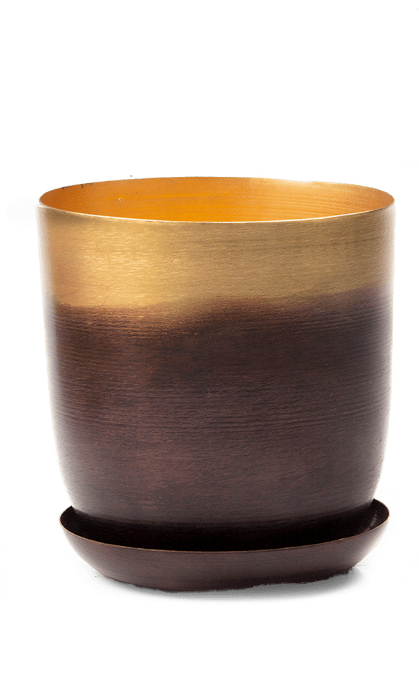 Joe Metal Pot With Drainage Hole - Chive Ceramics Studio - Pots - Chive US