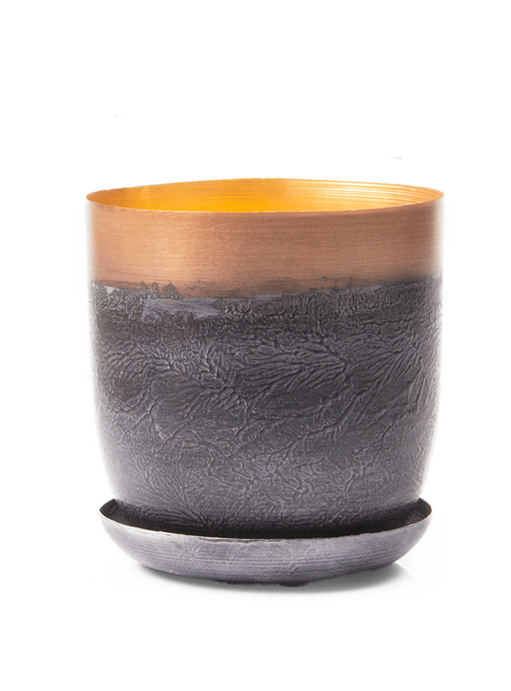 Joe Metal Pot With Drainage Hole - Chive Ceramics Studio - Pots - Chive US