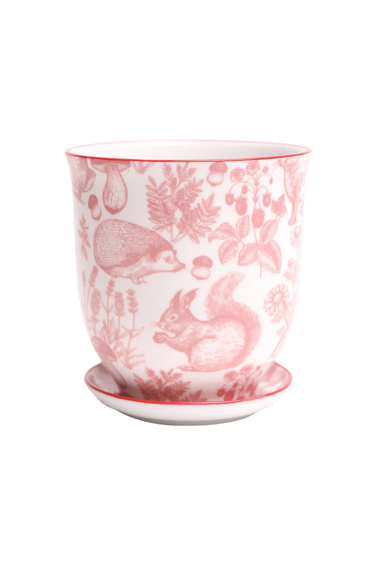 Liberte Porcelain 4.25" Pot And Saucer - Chive Ceramics Studio - Pots - Chive Ceramics Studio