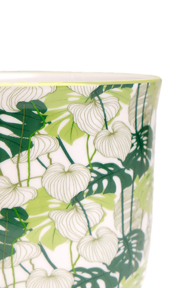 Liberte 5 Porcelain Pot And Saucer With Drainage - Chive Ceramics Studio - Pots - Chive Ceramics Studio