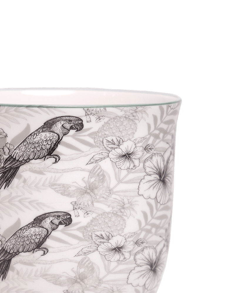 Liberte 5 Porcelain Pot And Saucer With Drainage - Chive Ceramics Studio - Pots - Chive Ceramics Studio