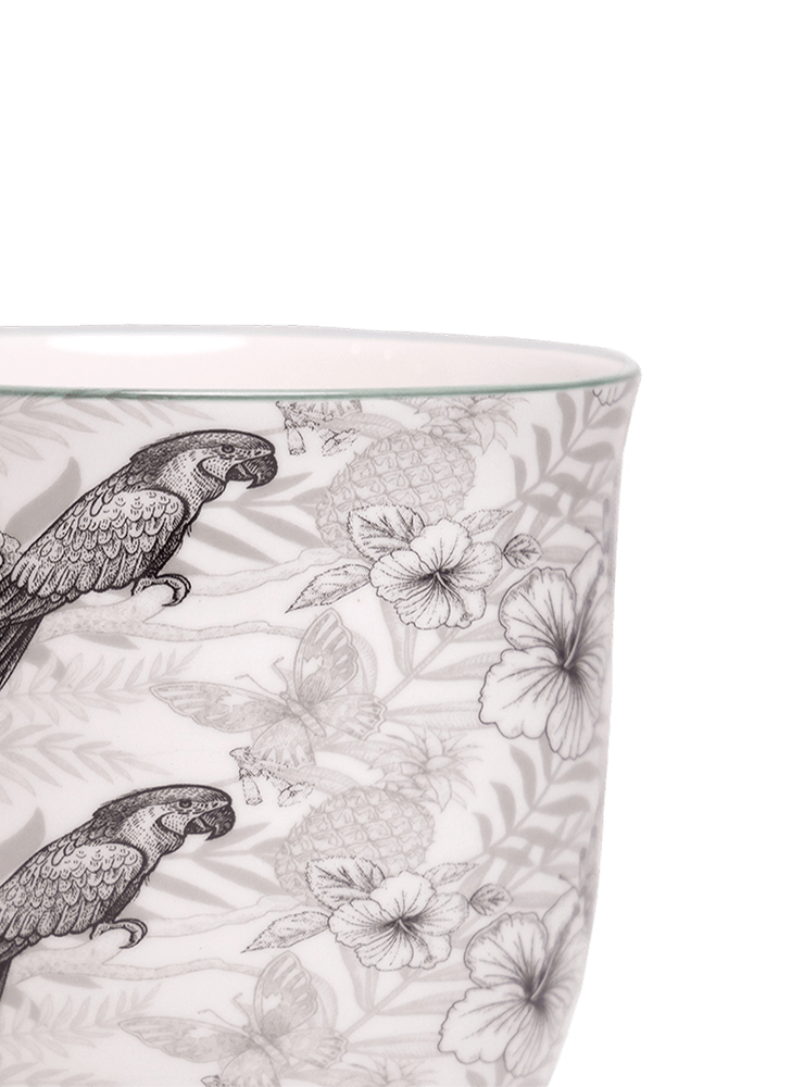 Liberte 5 Porcelain Pot And Saucer With Drainage - Chive Ceramics Studio - Pots - Chive Ceramics Studio