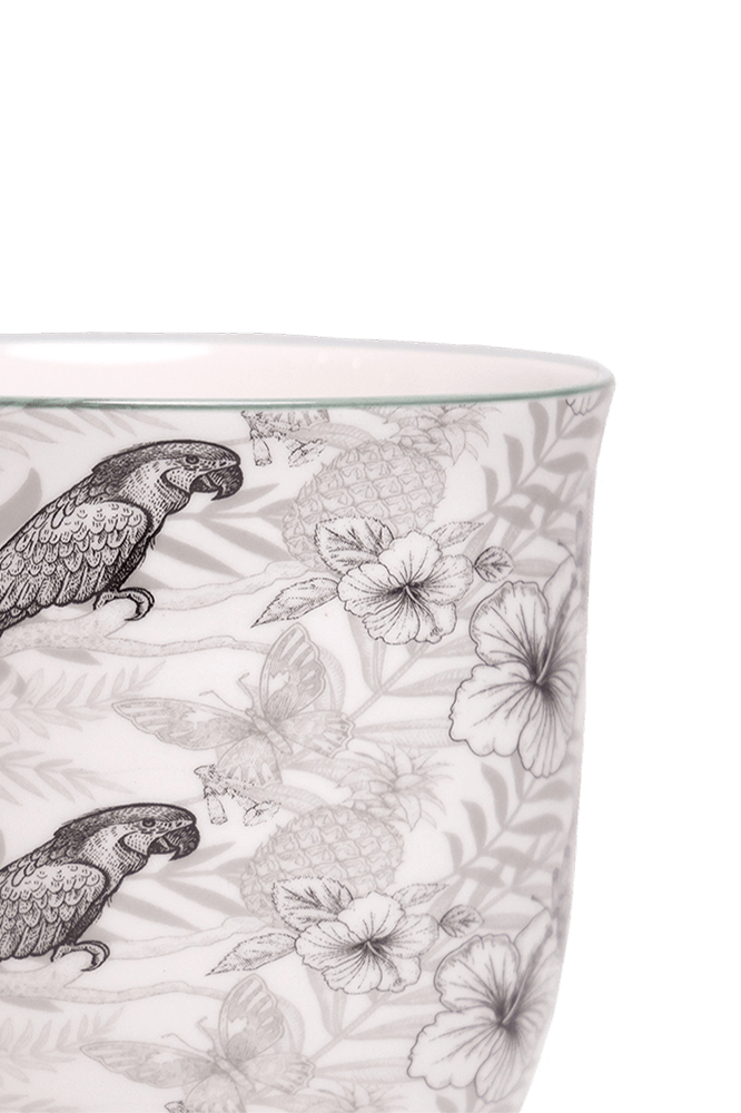 Liberte 5 Porcelain Pot And Saucer With Drainage - Chive Ceramics Studio - Pots - Chive Ceramics Studio