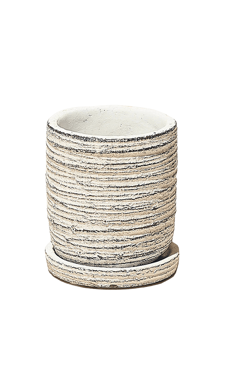 Paul Ceramic Pot And Saucer Set With Drainage - Chive Ceramics Studio - Pots - Chive US