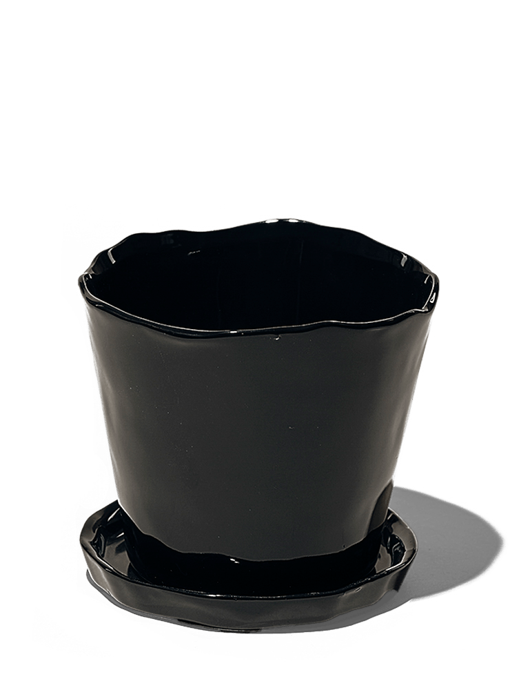 Tika Ceramic Pot & Saucer Set With Drainage - Chive Ceramics Studio - Pots - Chive Ceramics Studio