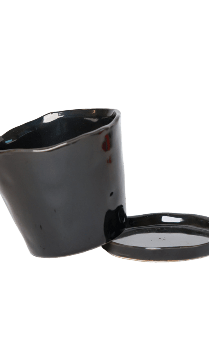 Tika Pot & Saucer | 8 & 10 inch - Chive Ceramics Studio - Pots - Chive Ceramics Studio